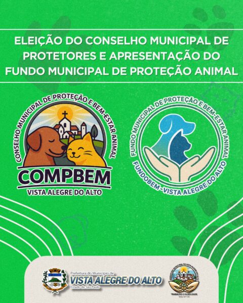 Prefeitura publica lei que cria Conselho e Fundo de Proteção Animal em Vista Alegre do Alto